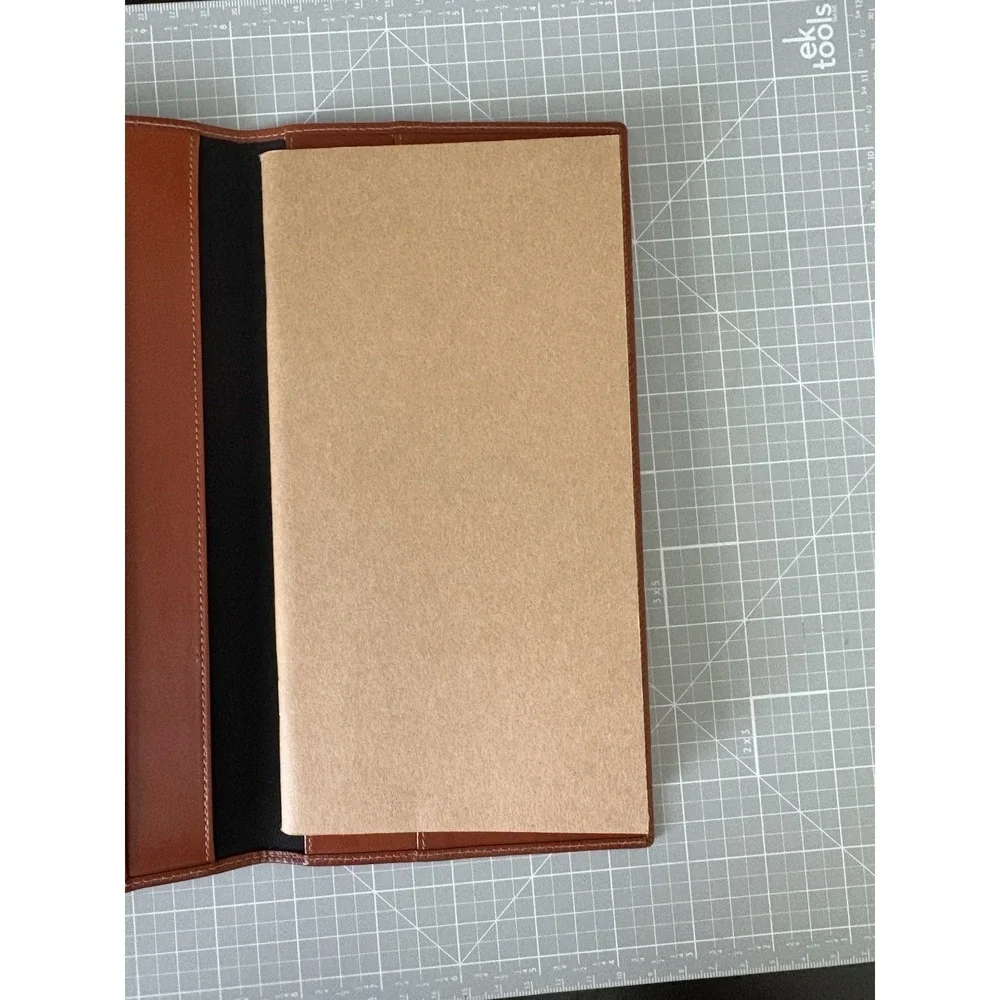 New Vintage FENDI Italy Pequin Stripe Travel Wallet Travelers Notebook - Picture 12 of 13